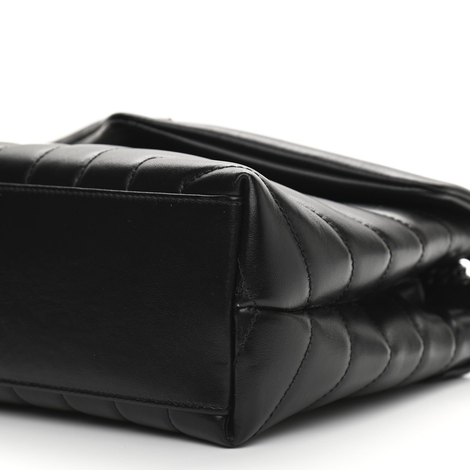 Saint Laurent Calfskin Y Quilted Monogram Small Loulou Chain Satchel Black 11 of 11