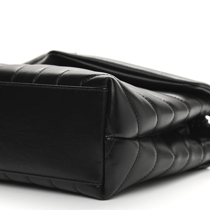 Saint Laurent Calfskin Y Quilted Monogram Small Loulou Chain Satchel Black 11 of 11