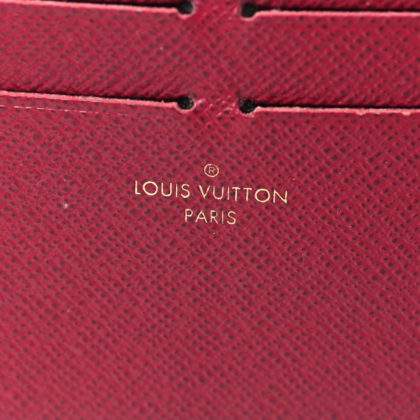 Calfskin Felicie Card Holder Insert Fuchsia