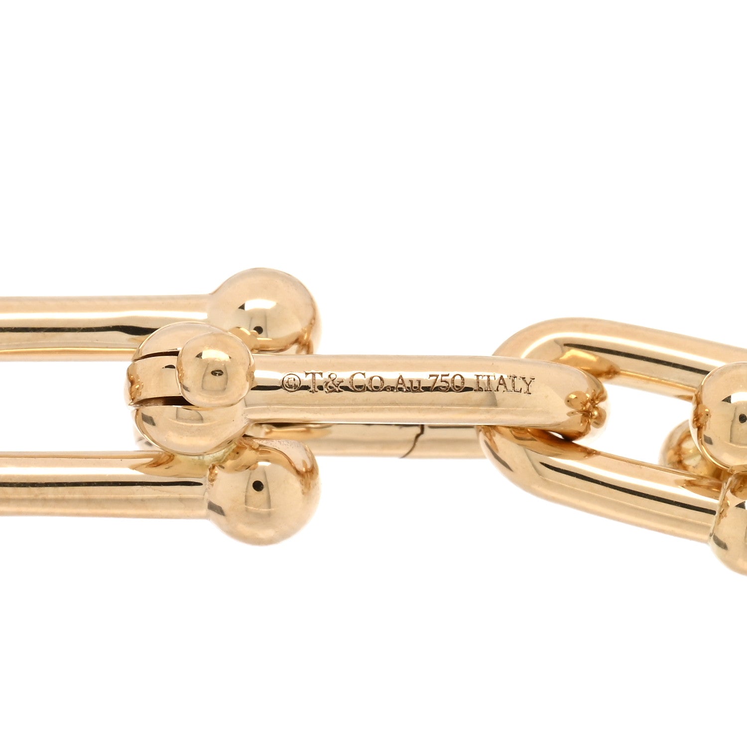 Tiffany 18K Yellow Gold Medium HardWear Link Bracelet 3 of 4