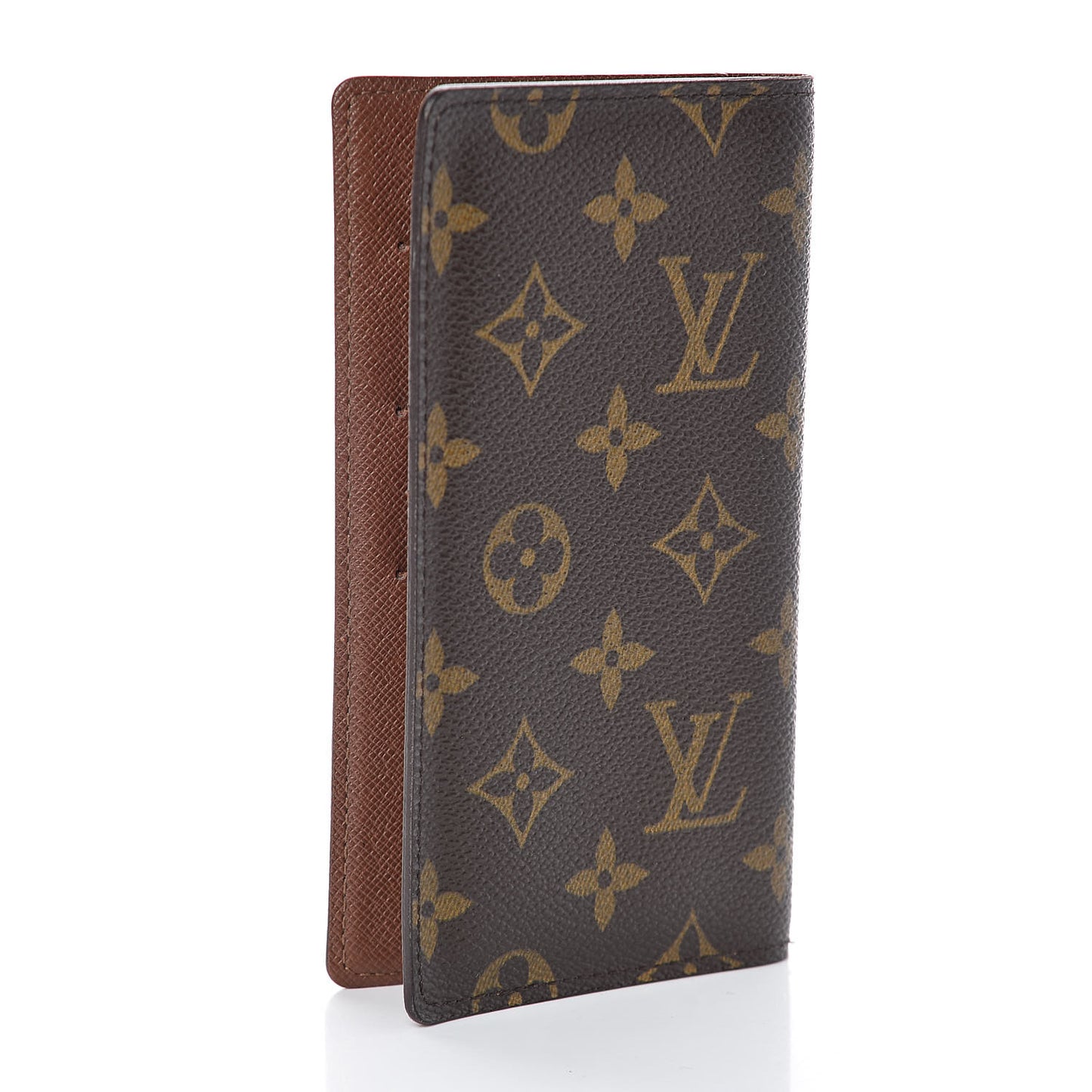 Monogram Simple Checkbook Holder Wallet Cover