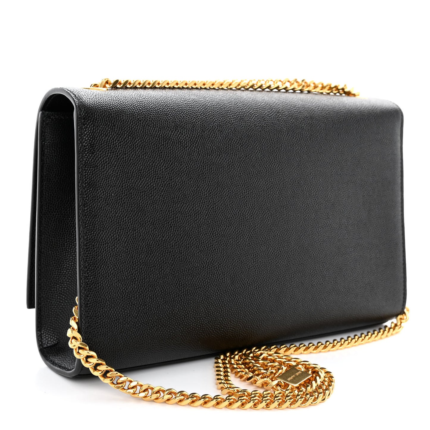 Grain De Poudre Medium Classic Monogram Kate Satchel Black