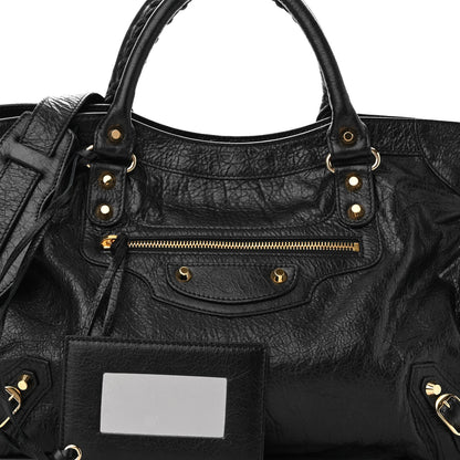 Balenciaga Agneau Classic Gold Hardware City Black 8 of 10