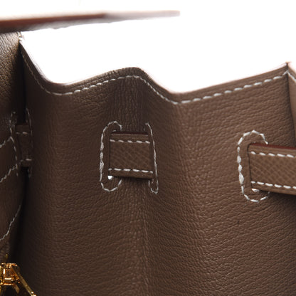 Hermes Epsom Birkin Sellier 25 Etoupe 17 of 35