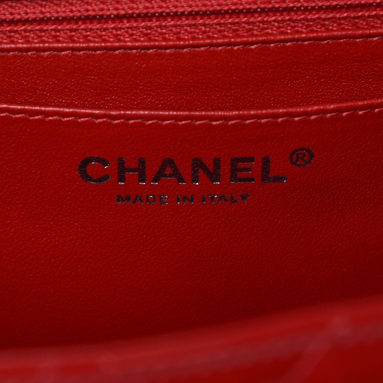 Chanel Patent Quilted Jumbo Single Flap Dark Red 7 of 9
