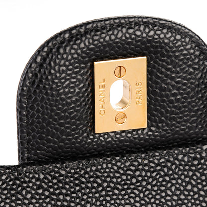 Chanel Caviar Quilted Maxi Double Flap Black 6 of 8