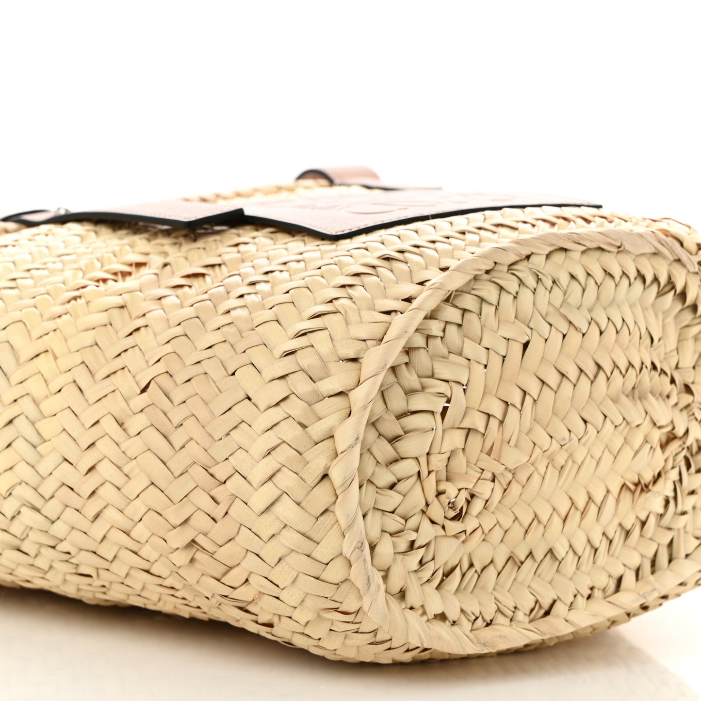 Raffia Basket Tote Bag Natural Tan