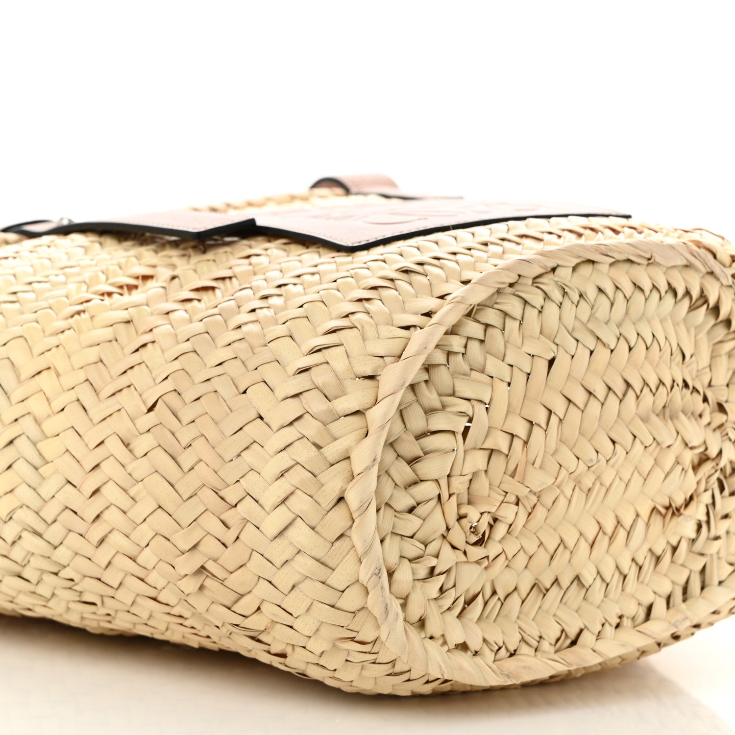 Loewe Raffia Basket Tote Bag Natural Tan 8 of 9
