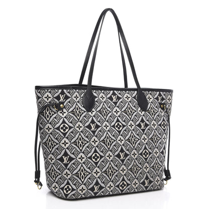 Louis Vuitton Jacquard Since 1854 Neverfull MM Grey 3 of 13