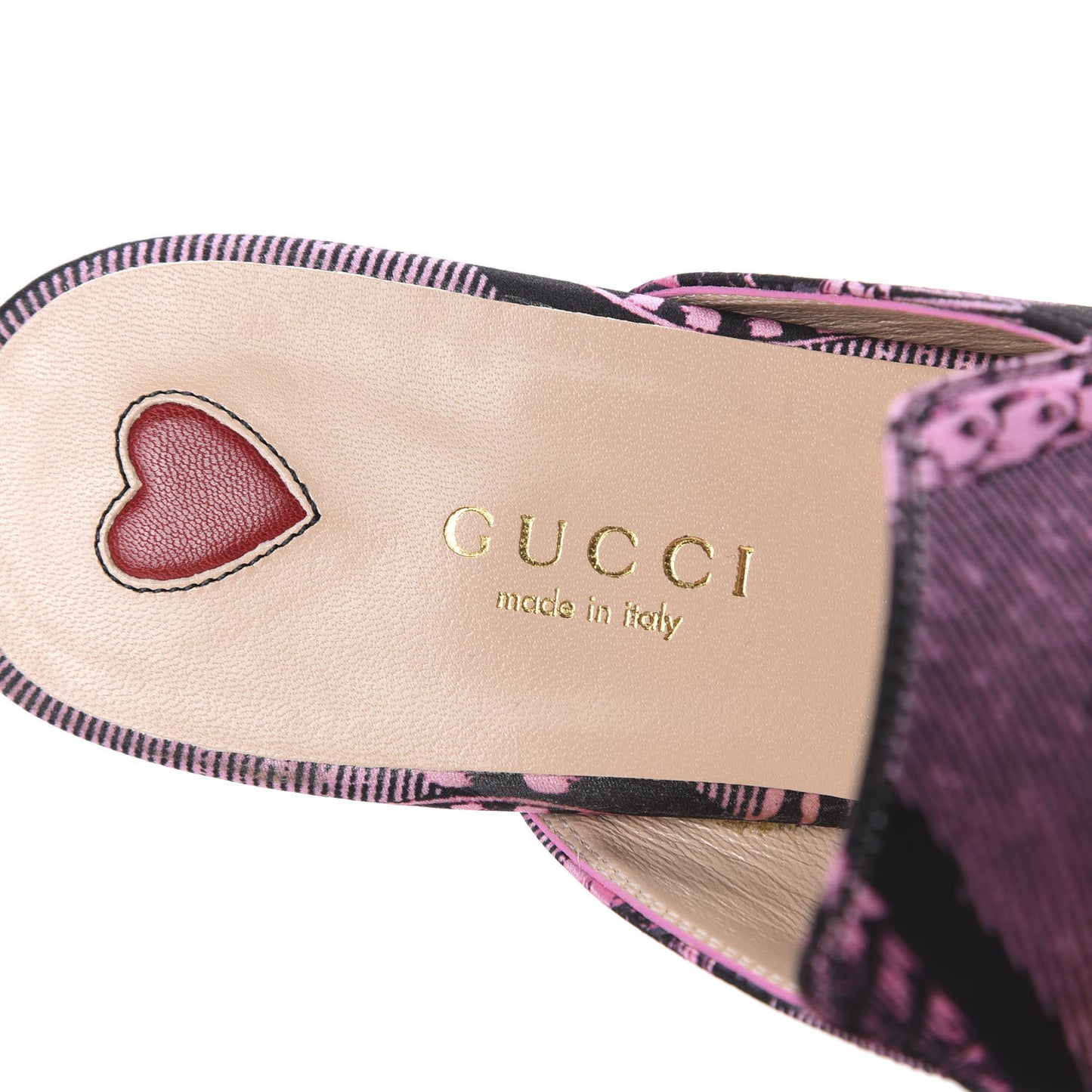 Silk Satin Saint Romain Womens Princetown Slippers 35.5 Pink Black