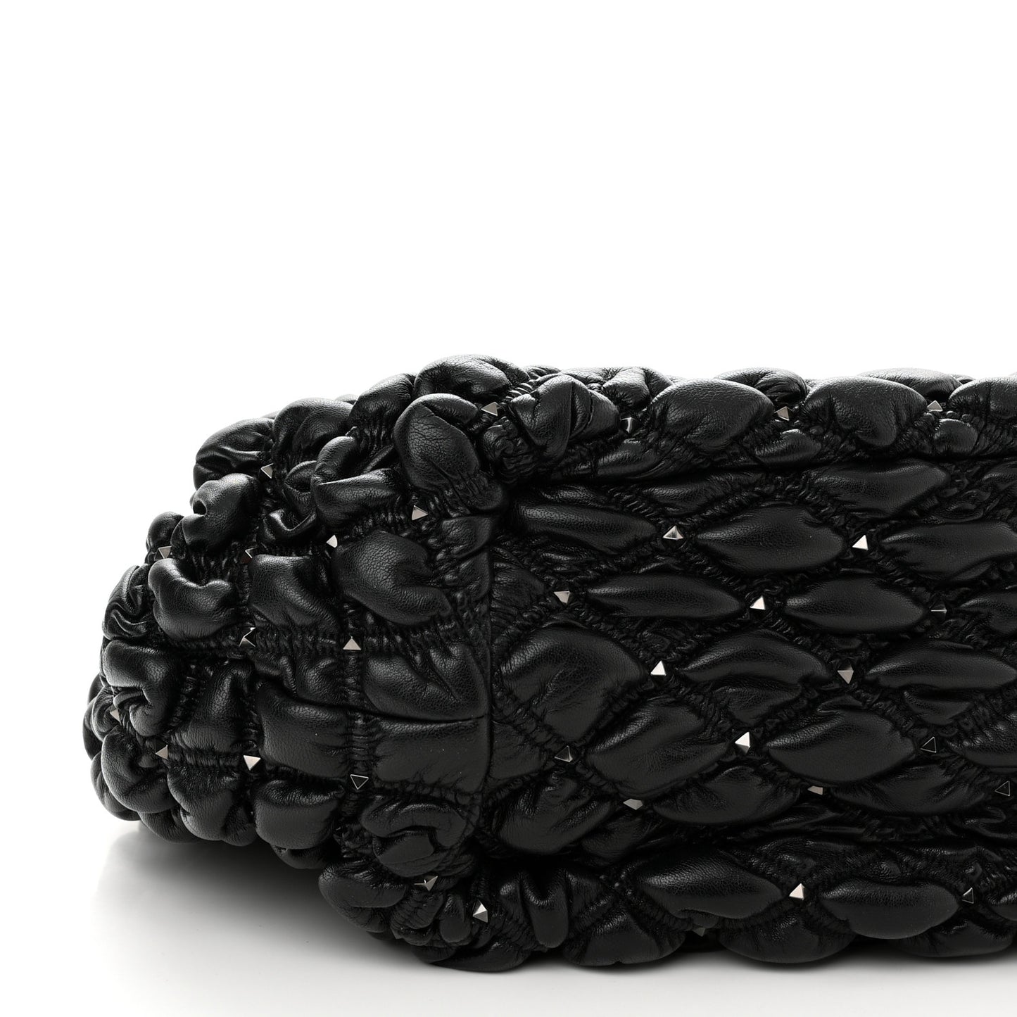 Nappa Spikeme Hobo Bag Black