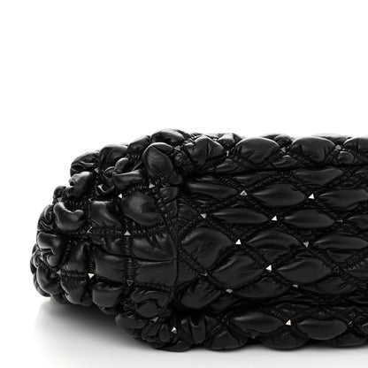 Valentino Garavani Nappa Spikeme Hobo Bag Black 8 of 9