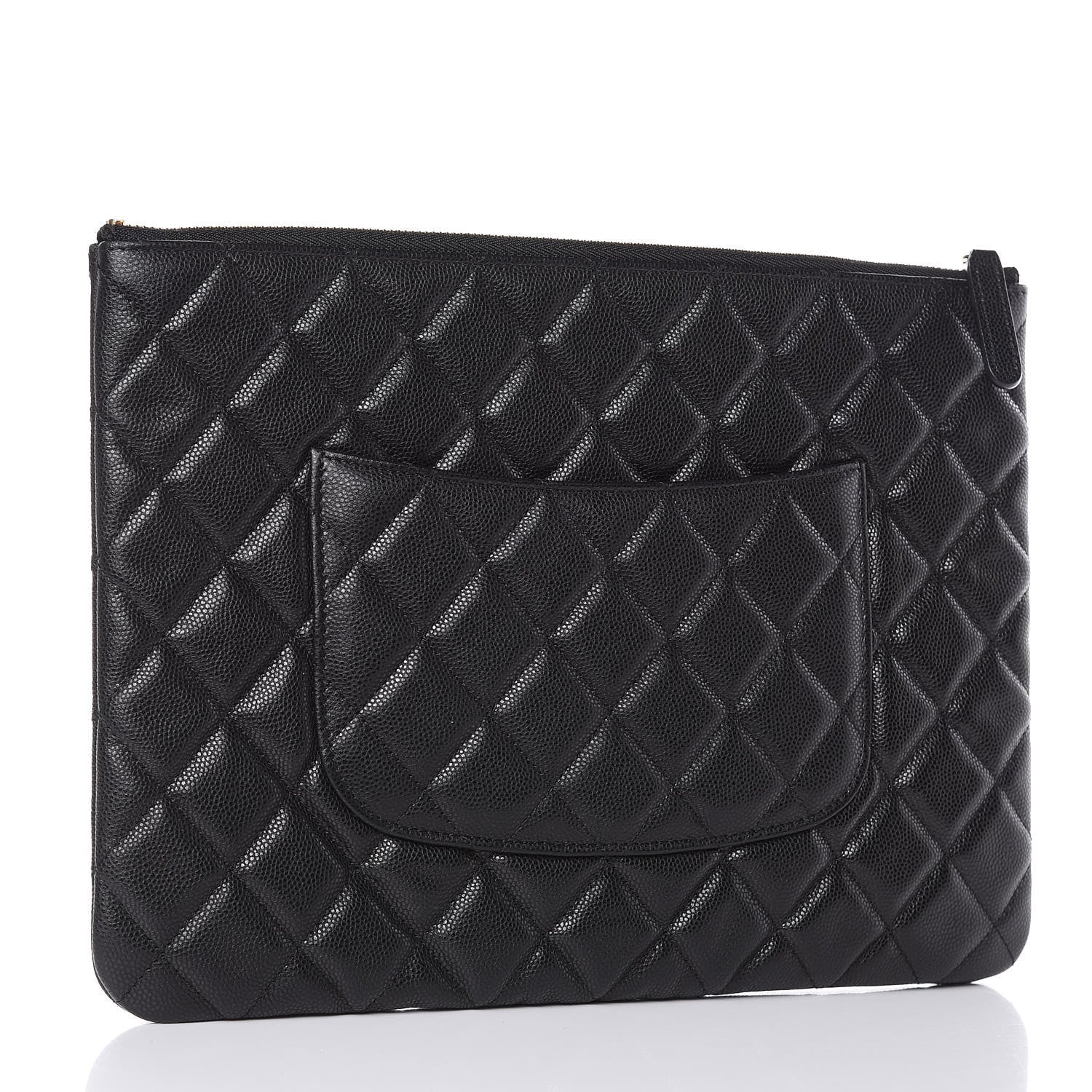 Chanel Caviar Quilted Medium Cosmetic Case Black 3 of 10