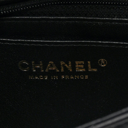 Chanel Lambskin Chevron Quilted Mini Rectangular Flap Black 6 of 11