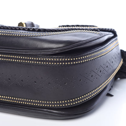 Gucci Calfskin New Bamboo Large Top Handle Bag Black 7 of 22