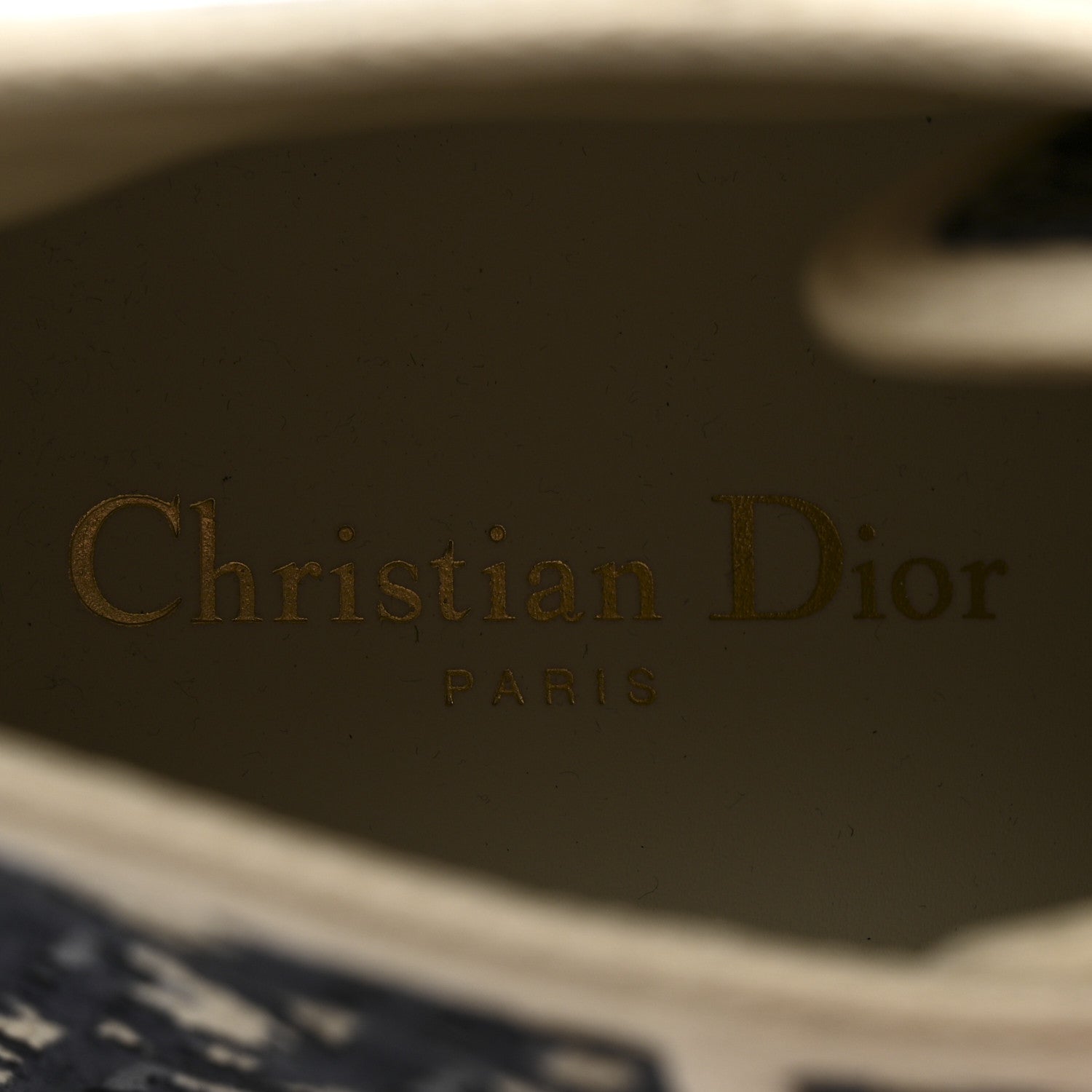Christian Dior Canvas Oblique Walk'N'Dior Platform High Top Sneakers 38 Deep Blue 7 of 12