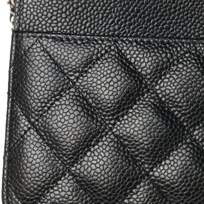 Chanel Caviar Quilted Wallet On Chain WOC Black 11 of 11