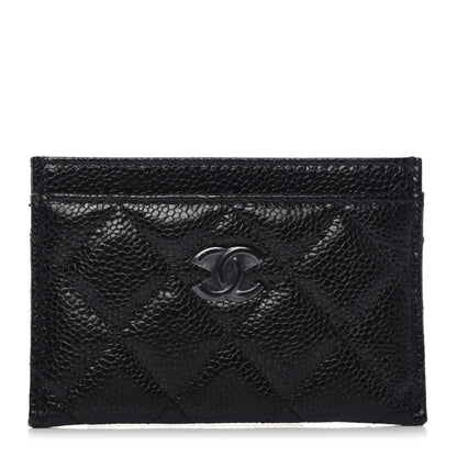 Chanel Caviar Quilted Incognito Card Holder Black 1 of 8