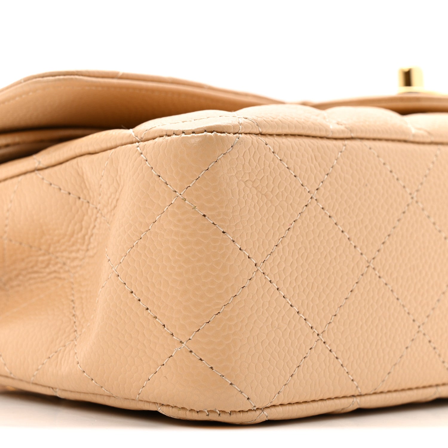 Chanel Caviar Quilted Medium Double Flap Beige Clair 9 of 14