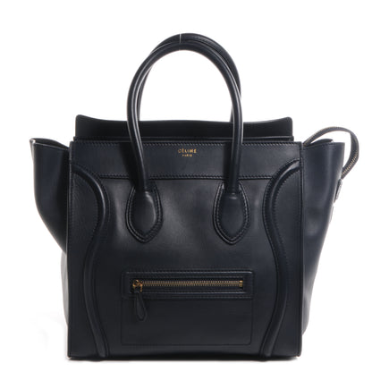 Celine Smooth Calfskin Mini Luggage Navy 1 of 9