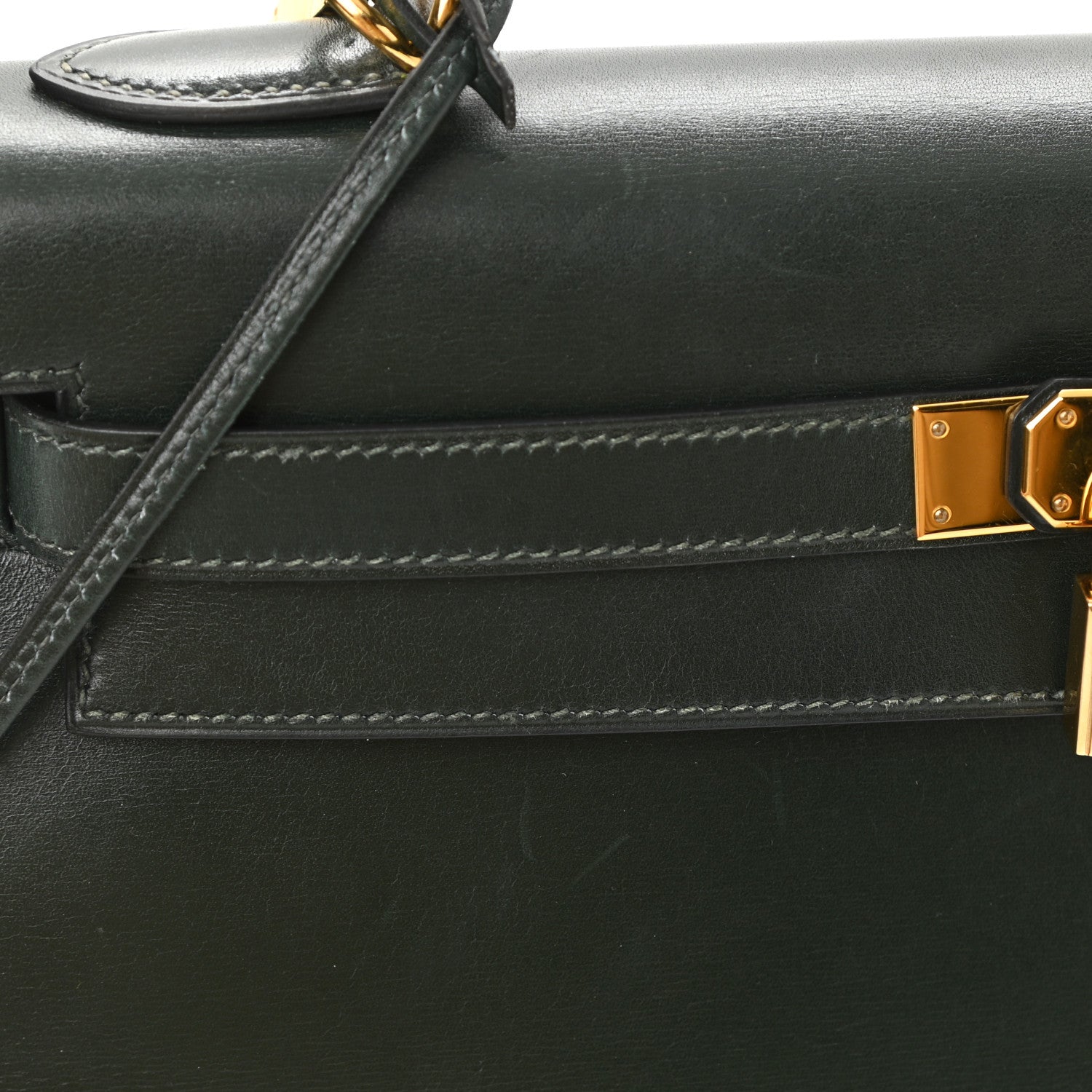 Hermes Box Kelly Sellier 32 Vert Fonce 13 of 16