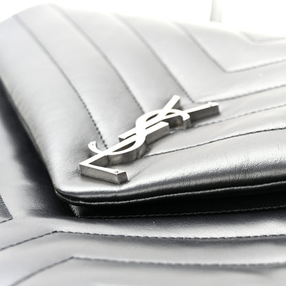 Saint Laurent Calfskin Y Quilted Monogram Large Loulou Chain Satchel Black 12 of 15