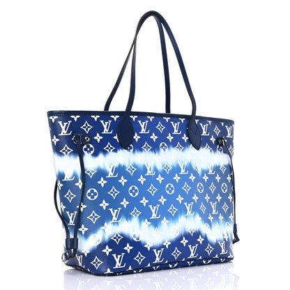 Louis Vuitton Monogram Escale Neverfull MM Blue 4 of 14