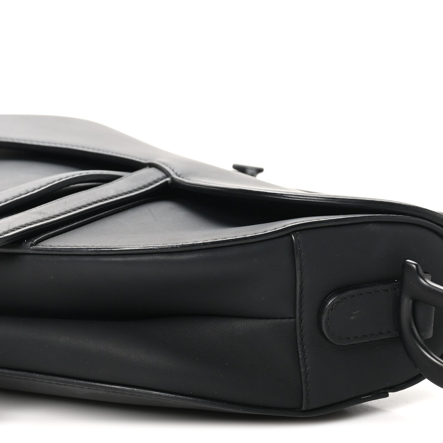 Christian Dior Ultra Matte Calfskin Saddle Bag Black 10 of 11