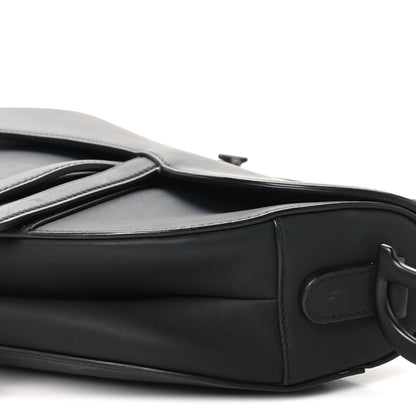 Christian Dior Ultra Matte Calfskin Saddle Bag Black 10 of 11