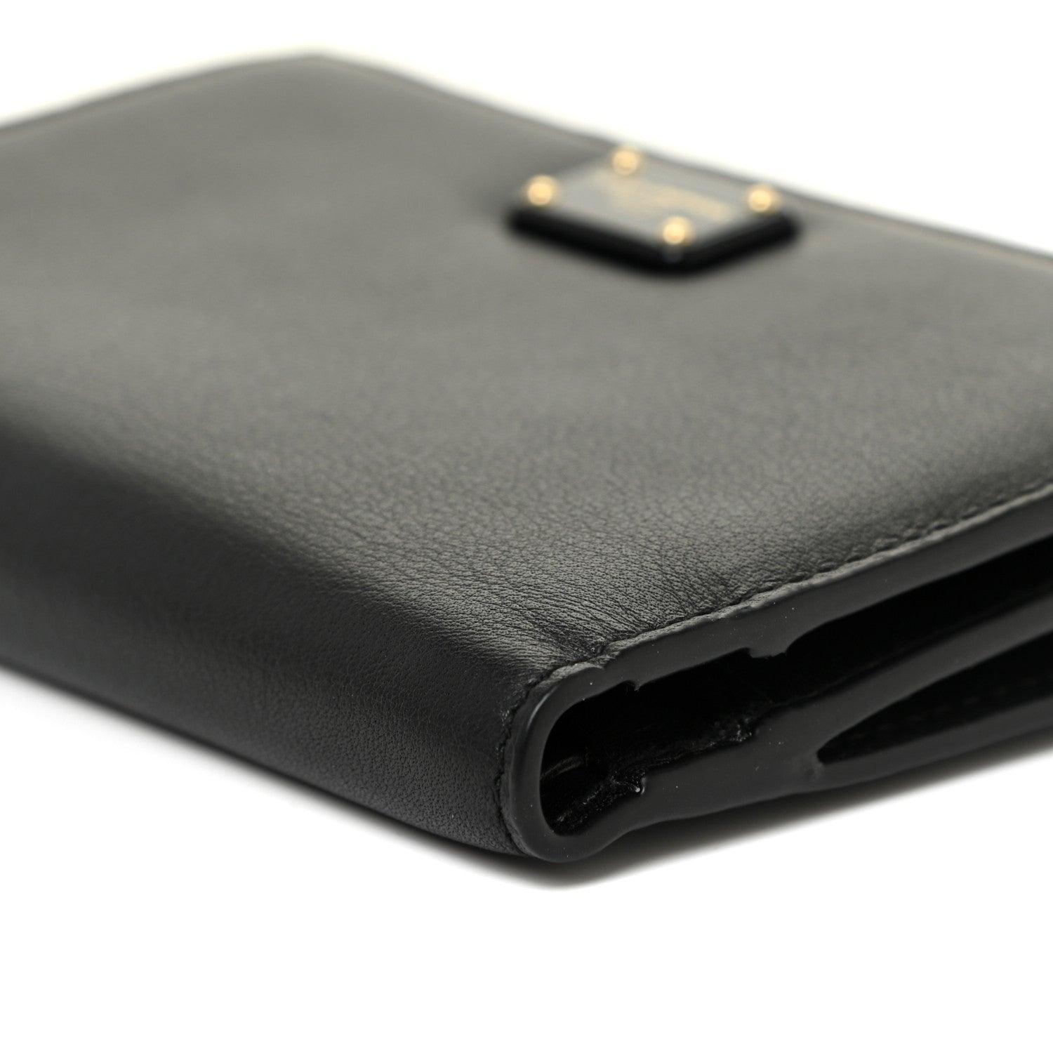 Dolce & Gabbana Calfskin Bi-Fold Wallet Black 9 of 11