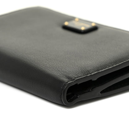 Dolce & Gabbana Calfskin Bi-Fold Wallet Black 9 of 11