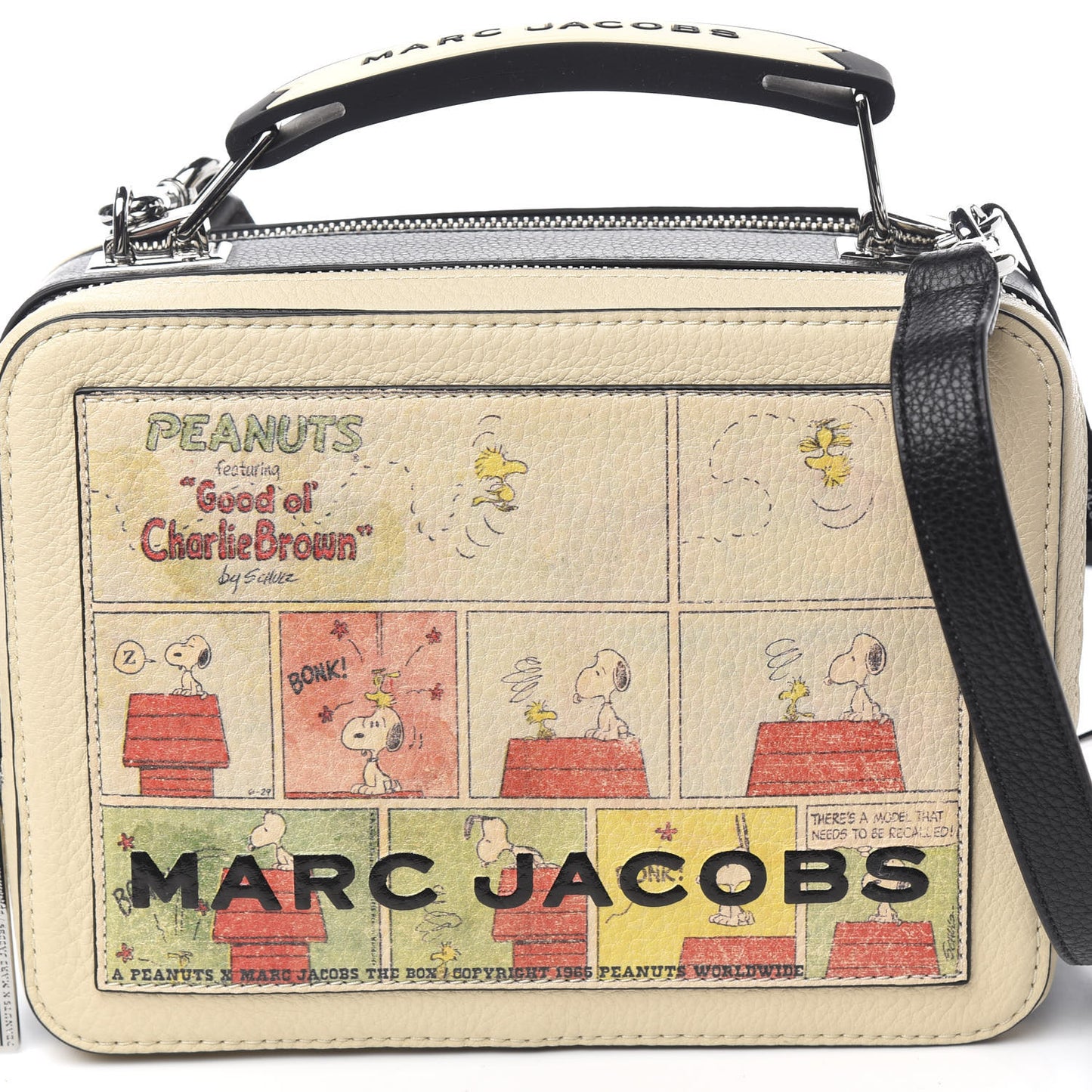 X Peanuts Calfskin The Box Crossbody Multicolor