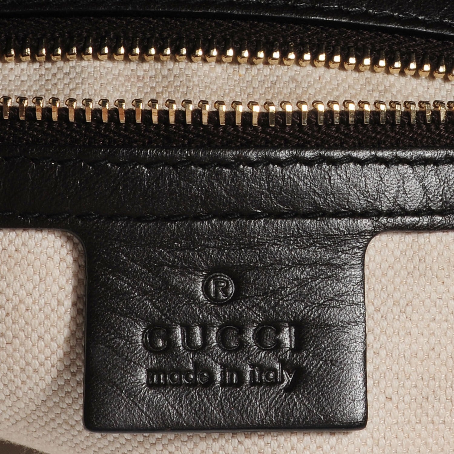 Gucci Monogram Margaux Calfskin Medium Emily Hobo Beige Ebony Black 5 of 9