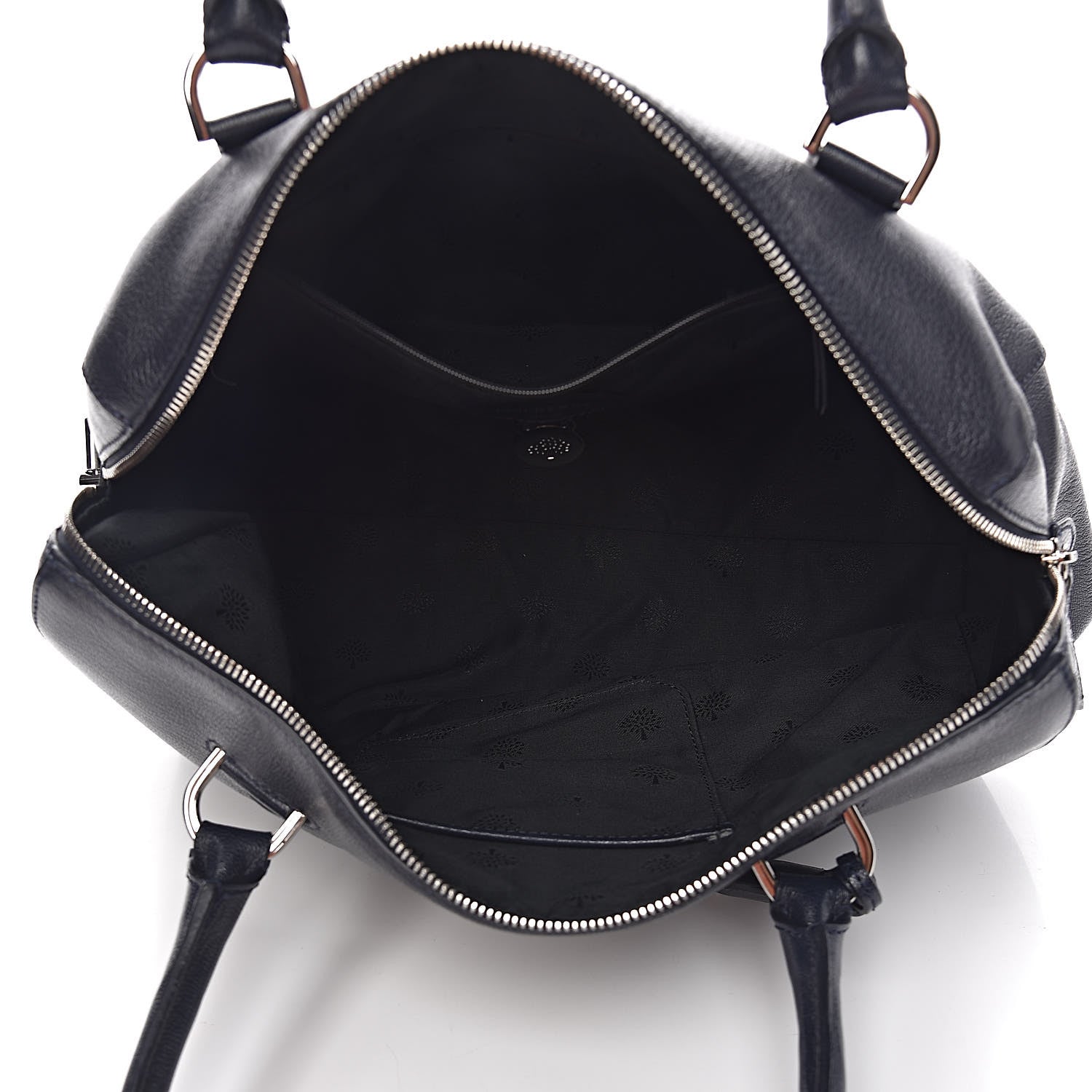 Mulberry Glossy Goatskin Medium Del Rey Satchel Midnight Blue 5 of 12
