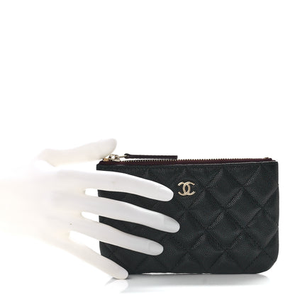Chanel Caviar Quilted Small Cosmetic Case Black 2 of 11
