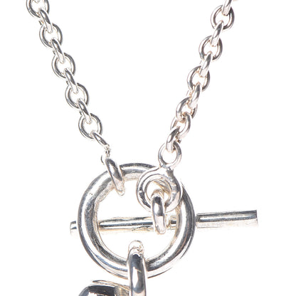 Hermes Sterling Silver 18K Yellow Gold Stabbed Heart Pendant Necklace 6 of 6