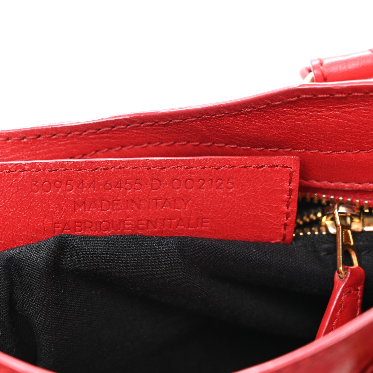 Balenciaga Agneau Giant 12 Gold Hardware Mini City Rouge Lipstick 8 of 11