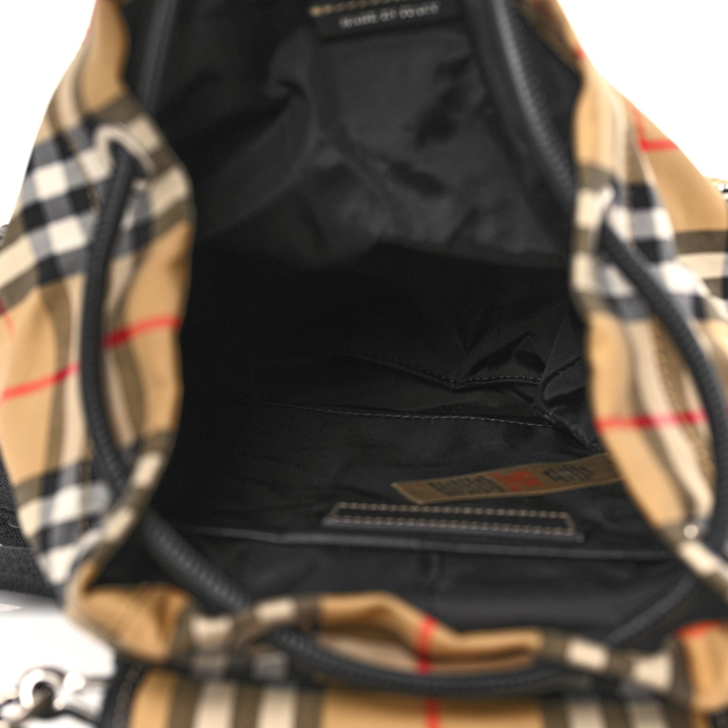 Burberry Nylon Vintage Check Small Rucksack Backpack Antique Yellow 5 of 7