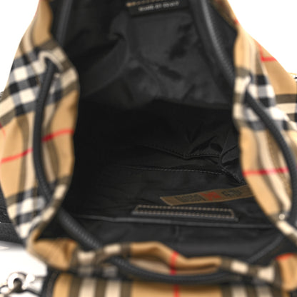 Burberry Nylon Vintage Check Small Rucksack Backpack Antique Yellow 5 of 7