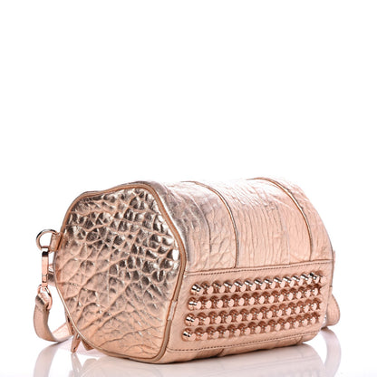 Alexander Wang Metallic Pebbled Lambskin Rockie Rose Gold 4 of 7