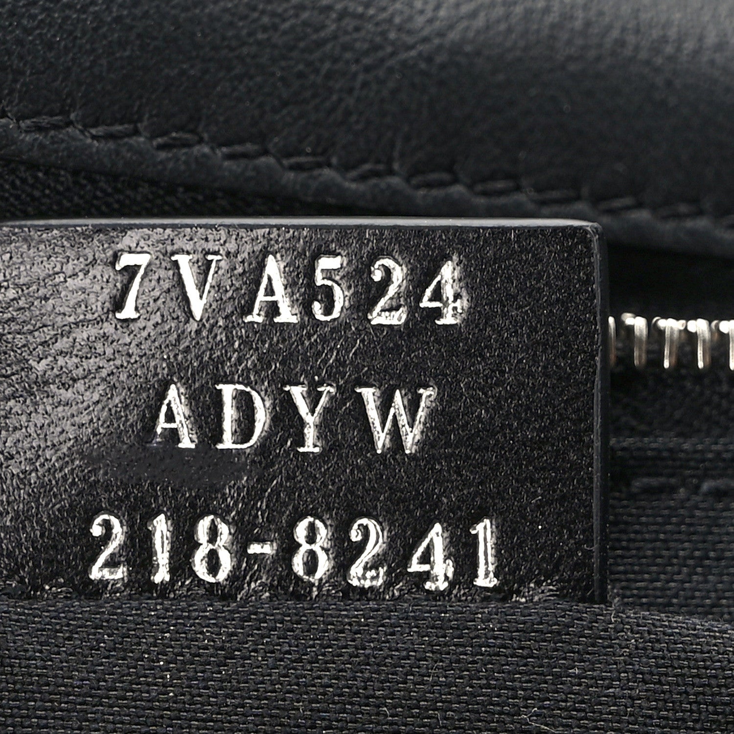 Fendi Cuoio Romano Selleria Medium Flat Baguette Black 7 of 9