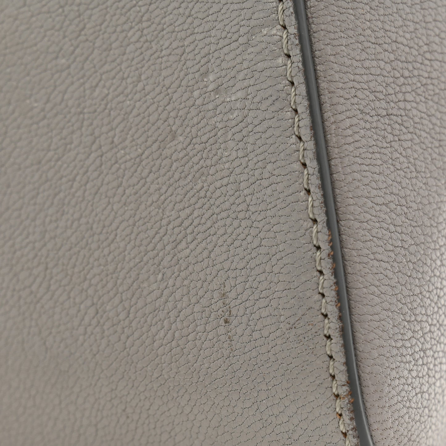 Sugar Goatskin Mini Antigona Pearl Grey