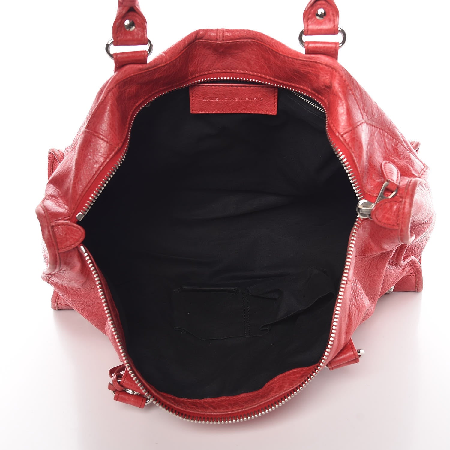 Balenciaga Agneau Giant 12 Silver Hardware Work Rouge Cardinal 5 of 20