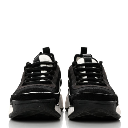 Chanel Velvet Calfskin Mixed Fibers CC Sneakers 38 Black 2 of 9