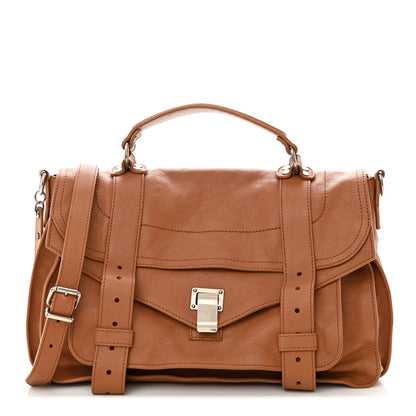 Proenza Schouler Lambskin Medium PS1 Satchel Saddle 1 of 10
