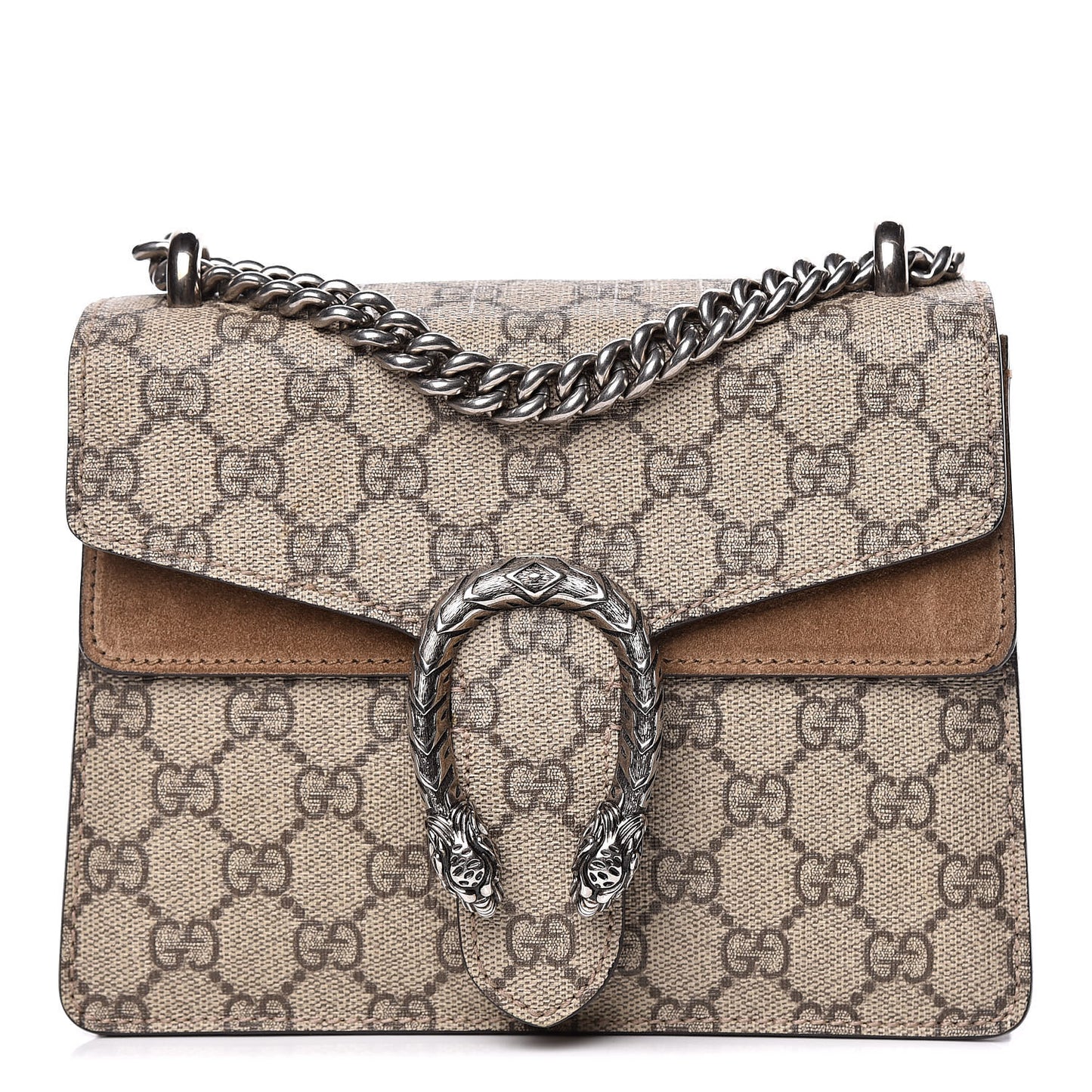 GG Supreme Monogram Mini Dionysus Shoulder Bag Taupe