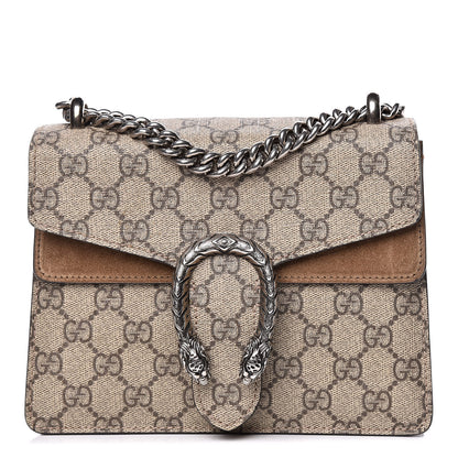 Gucci GG Supreme Monogram Mini Dionysus Shoulder Bag Taupe 1 of 12