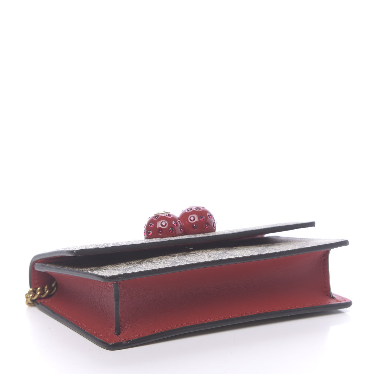 Gucci GG Supreme Monogram Mini Cherry Chain Bag 4 of 10