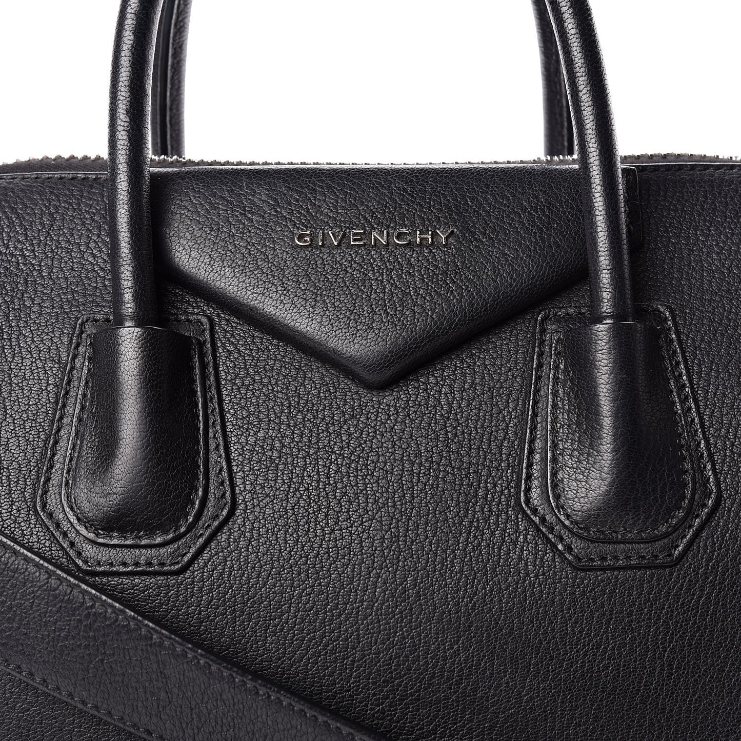 Sugar Goatskin Medium Antigona Black