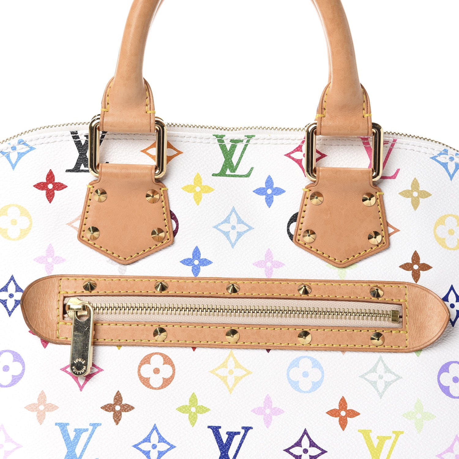 Louis Vuitton Monogram Multicolor Alma White 6 of 9